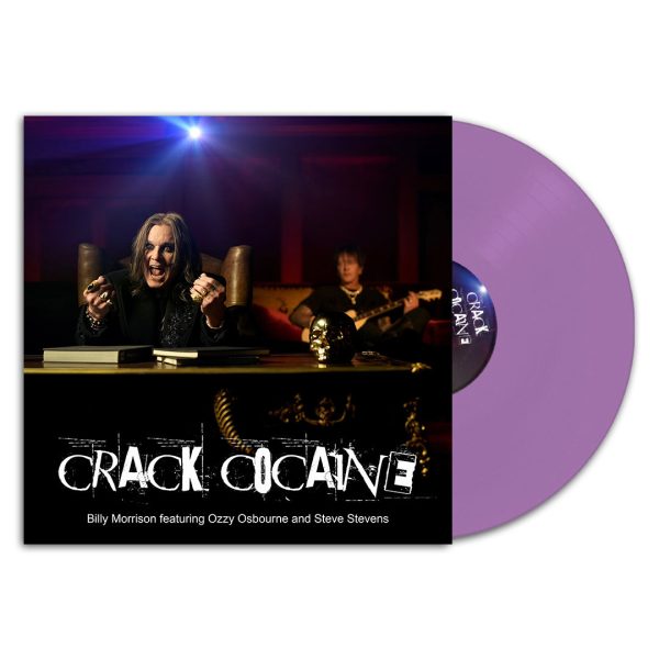 BILLY MORRISON, OZZY OSBOURNE, & STEVE STEVENS  CRACK COCAINE  12  (Limited Edition – Opaque Violet w  Etched-B Side Vinyl) on Sale