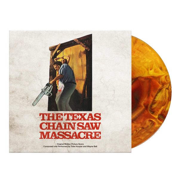 THE TEXAS CHAINSAW MASSACRE ORIGINAL SCORE LP (Color Vinyl, Music by Tobe Hooper and Wayne Bell) For Sale