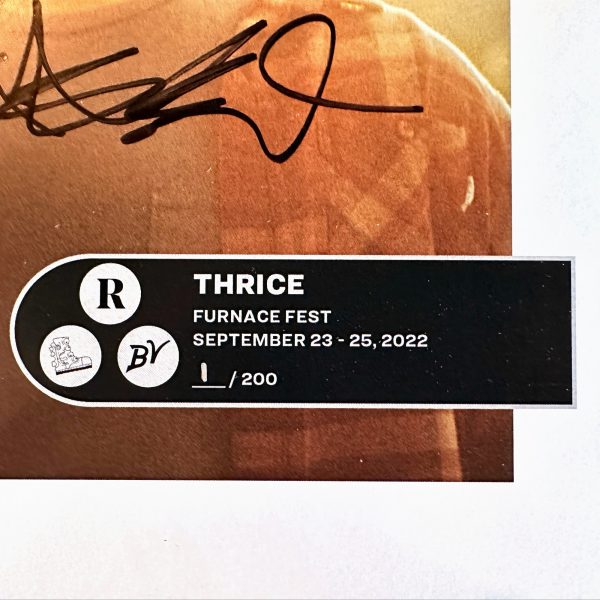 THRICE x FURNACE FEST 2022 LIMITED EDITON NUMBERED PRINTS Hot on Sale - Image 2