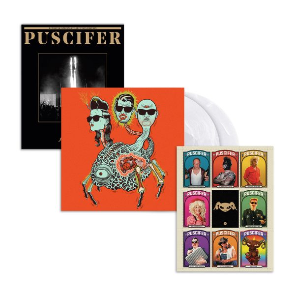 PUSCIFER x Revolver Special Collector s Edition Magazine w   Global Probing, Live from Prescott  2LP (Clear w White Smoke) Online now