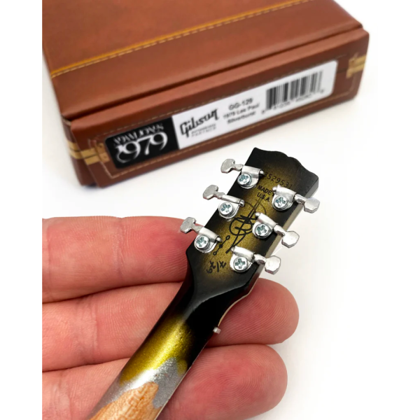 TOOL - ADAM JONES - 1979 GIBSON LES PAUL CUSTOM ANTIQUE SILVERBURST MINI GUITAR *OPEN BOX* Online Hot Sale - Image 3