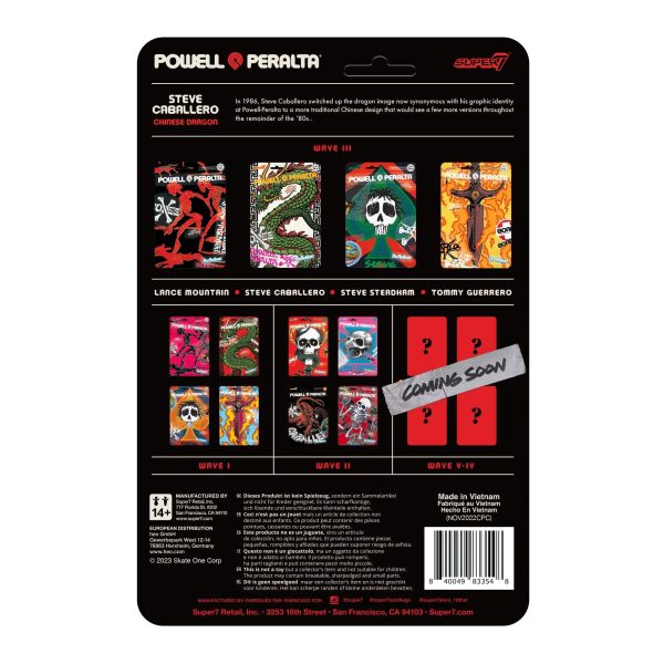 POWELL-PERALTA REACTION FIGURE WAVE 3 - STEVE CABALLERO CHINESE DRAGON (RECOLOR) Hot on Sale - Image 4