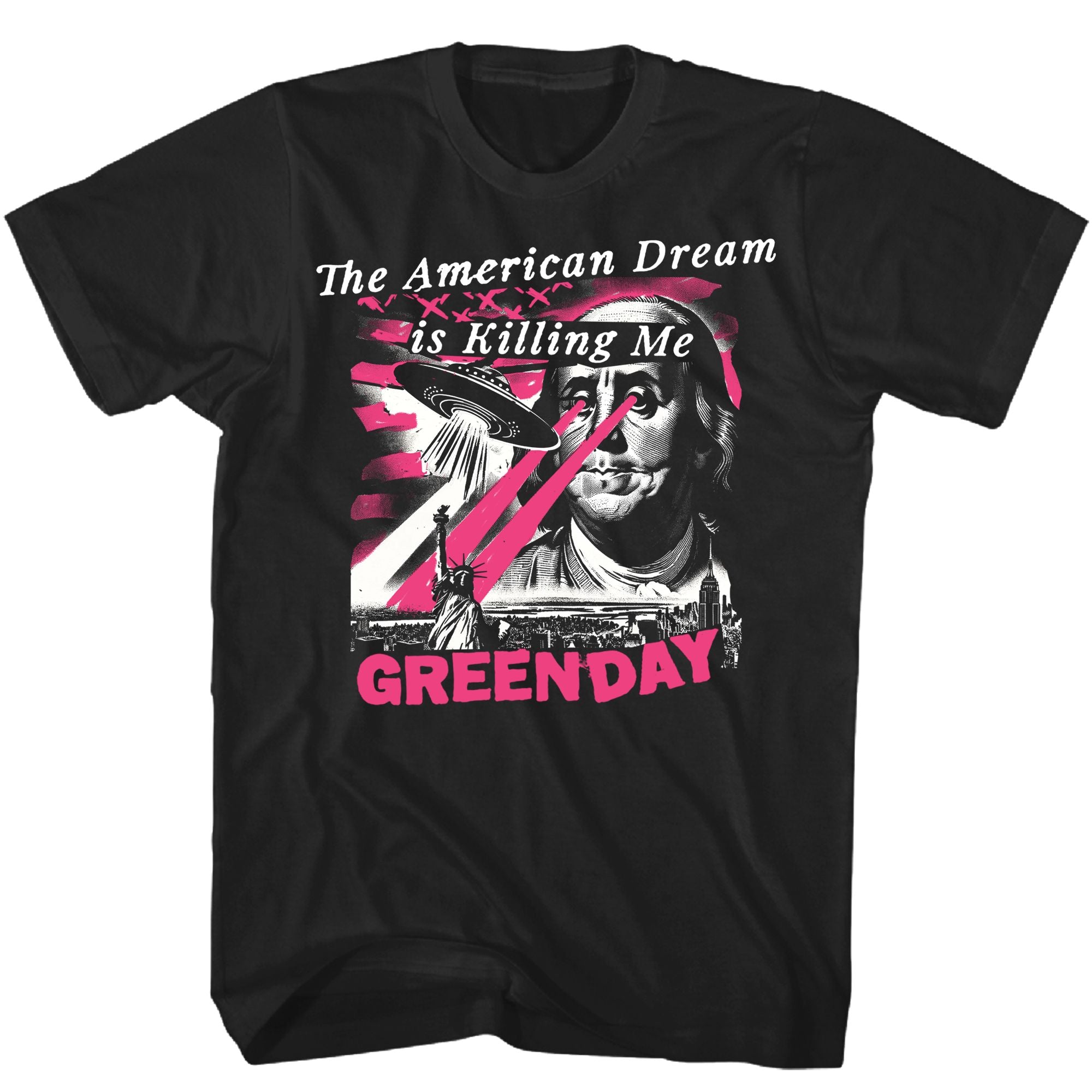 GREEN DAY  AMERICAN DREAM ABDUCTION  T-SHIRT Online Hot Sale