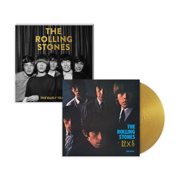 THE ROLLING STONES x GOLDMINE  EARLY YEARS  SPECIAL COLLECTOR’S EDITION SOFTCOVER BOOK w THE ROLLING STONES ’12x5’ LP (Exclusive Limited Edition - Gold Vinyl) For Sale