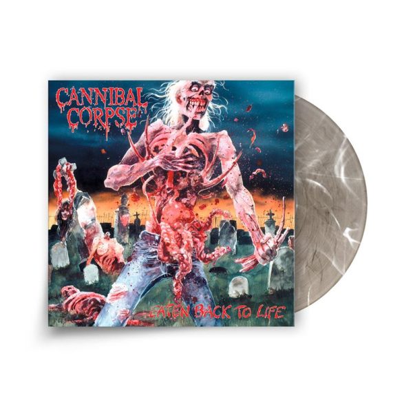CANNIBAL CORPSE  EATEN BACK TO LIFE  LIMITED EDITION SMOKY CLEAR WITH WHITE SWIRL LP – ONLY 500 MADE Supply