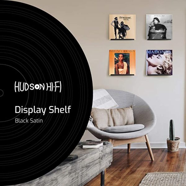 HUDSON HI-FI: LP VINYL RECORD WALL DISPLAY SHELF BLACK - 6 PACK Fashion - Image 4