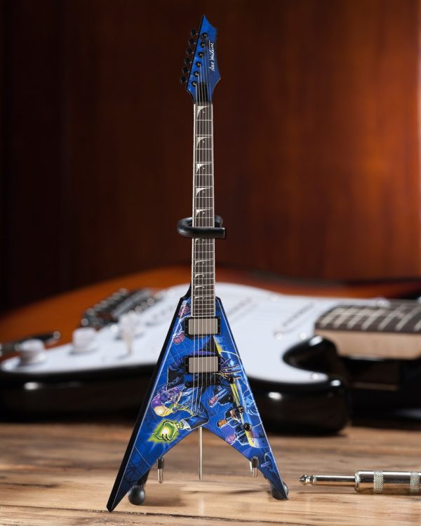 MEGADETH - DAVE MUSTAINE - SIGNATURE V RUST IN PEACE MINI GUITAR on Sale